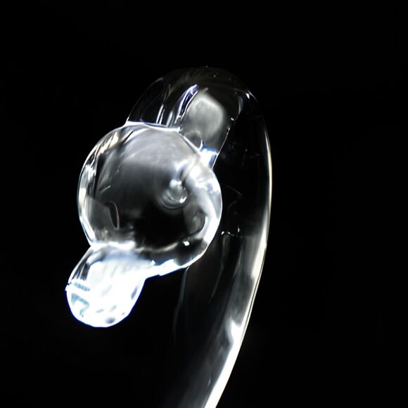 Vintage 1950s Duncan & Miller Clear Glass Swan Bowl Dish Large Retro Centerpiece - Picture 2 of 6